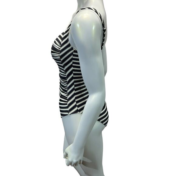 NIPTUCK SWIM Retro Barbie-Inspired Striped One-Piece Swimsuit - Size US 6 - Picture 16 of 16